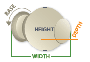 Wood Ball Size Diagram