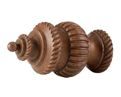 Picture of Traditional Rope Finial For 1 3/8" Or 2" Wood Drapery Rods