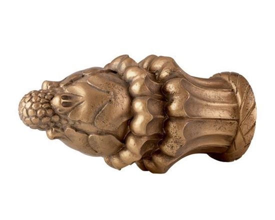 Picture of Acanthus Leaf Finial For 1 3/8" Or 2" Wood Drapery Rods