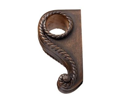Picture of Decorative Rope Bracket For 1 3/8" Or 2" Wood Poles