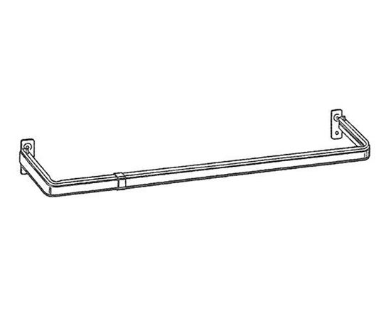 Picture of 18-28" Lockseam Single Curtain Rod, 2" Clearance