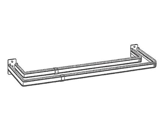 Picture of 28-48" Lockseam Double Curtain Rod, 2" Clearance