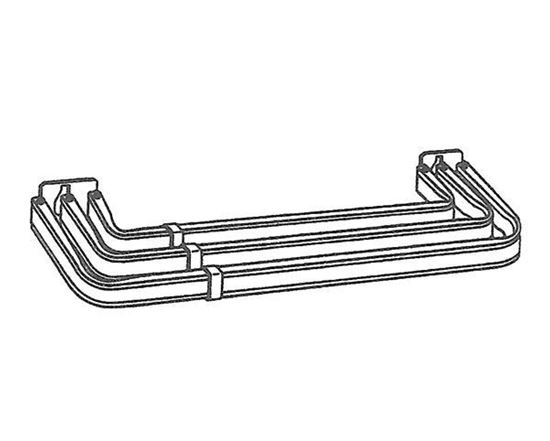Picture of 70-120" Lockseam Triple Curtain Rod, 1 1/4" Clearance