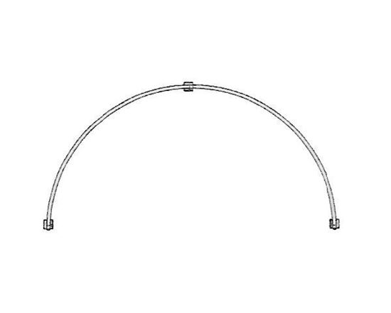 Picture of 48" Arch Top Clear Tubing For Sheers Or Light Weight Fabrics